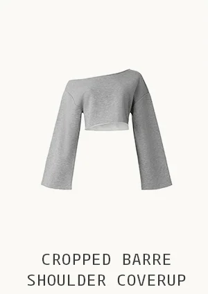 CROPPED BARRE SHOULDER COVERUP