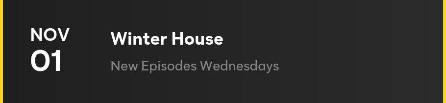 Winter House - New Episodes Wednesdays