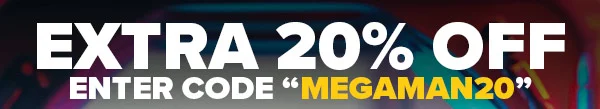 20% OFF = "MEGAMEN20"