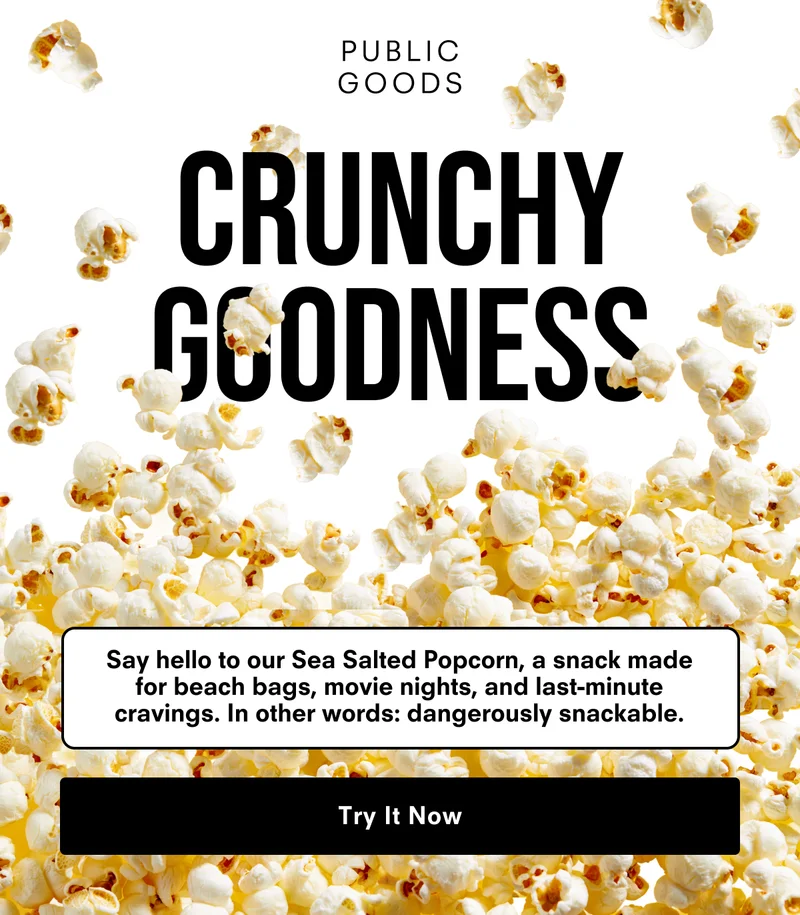 Crunchy Goodness. Try It Now.