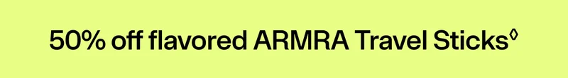 50% off flavored ARMRA Travel Sticks
