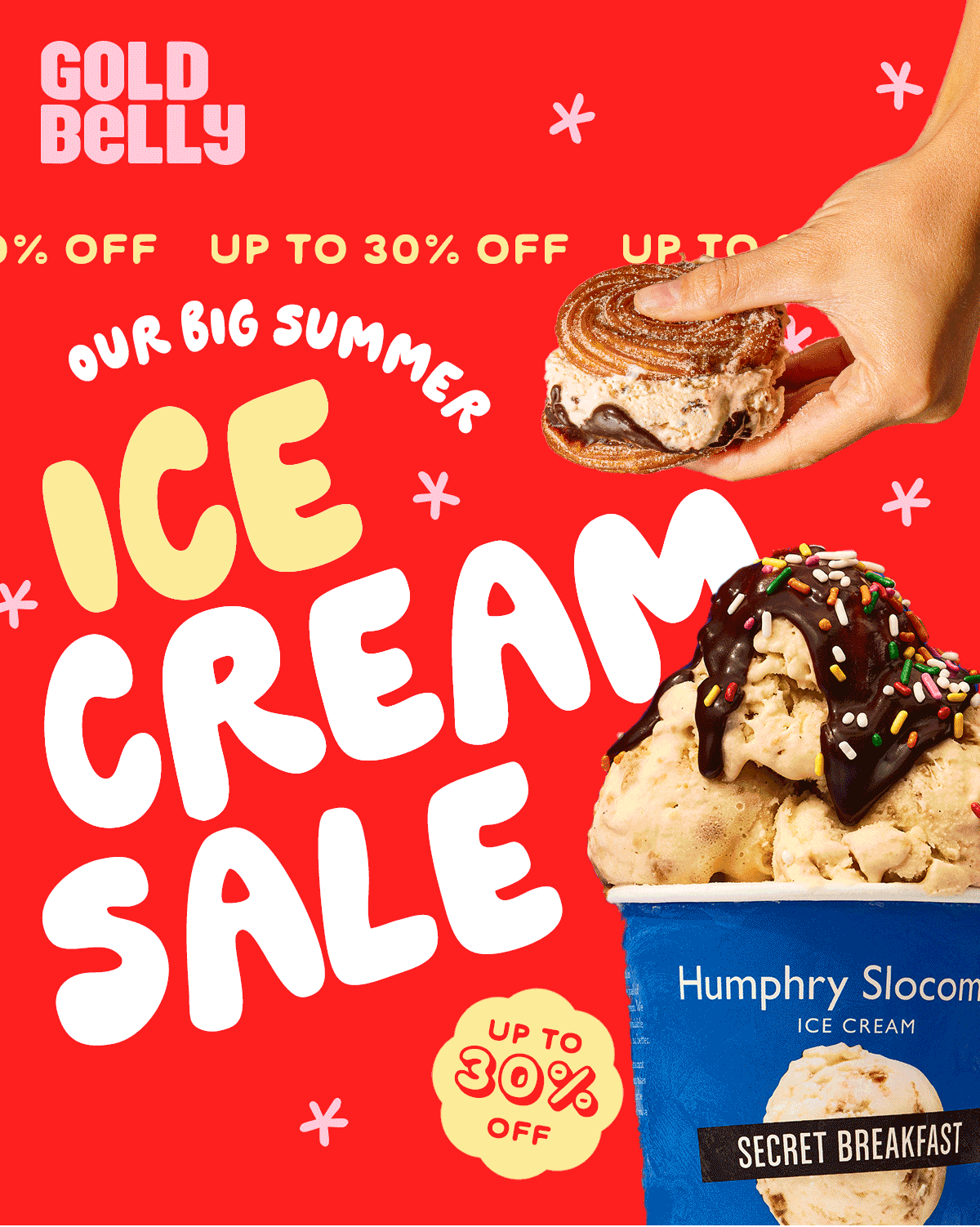 30% Off Ice Cream Sale