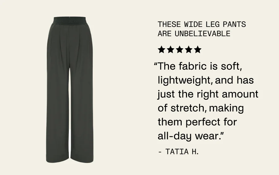 Elasticated Wide Leg Pant 31"