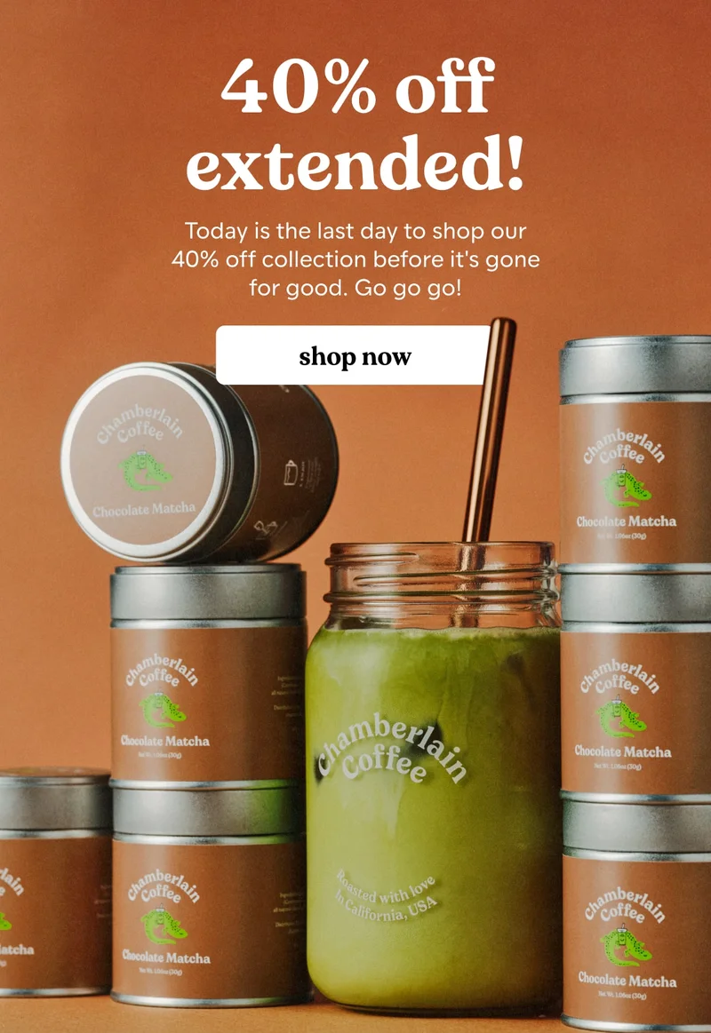 40% off extended