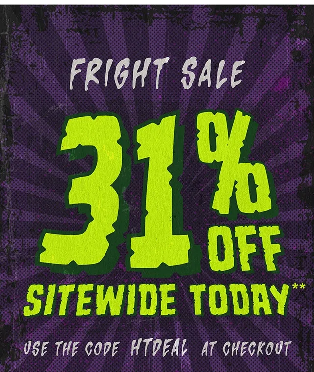 31 Percent Off Sitewide. Shop Now