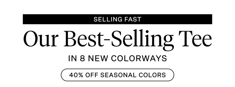 AO Forever Tee 40% Off New Seasonal Color