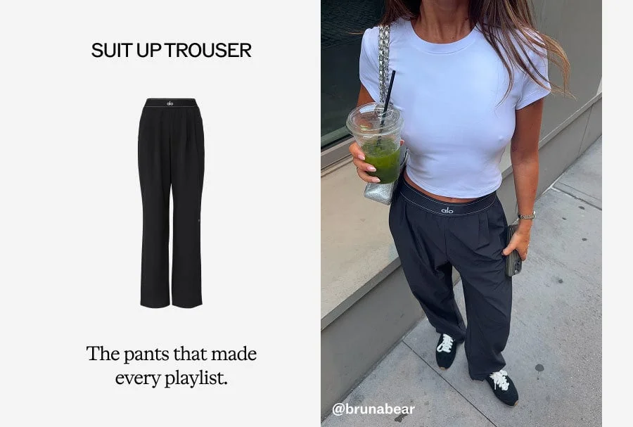 SUIT UP TROUSER. The pants that made every playlist.