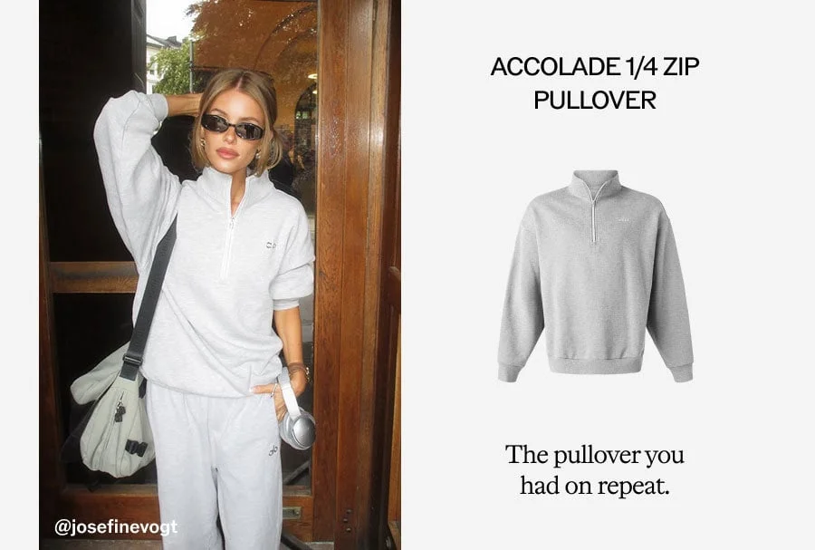 ACCOLADE 1/4 ZIP PULLOVER. The pullover you had on repeat.