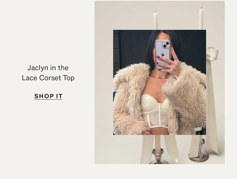 Jaclyn in the Lace Corset Top