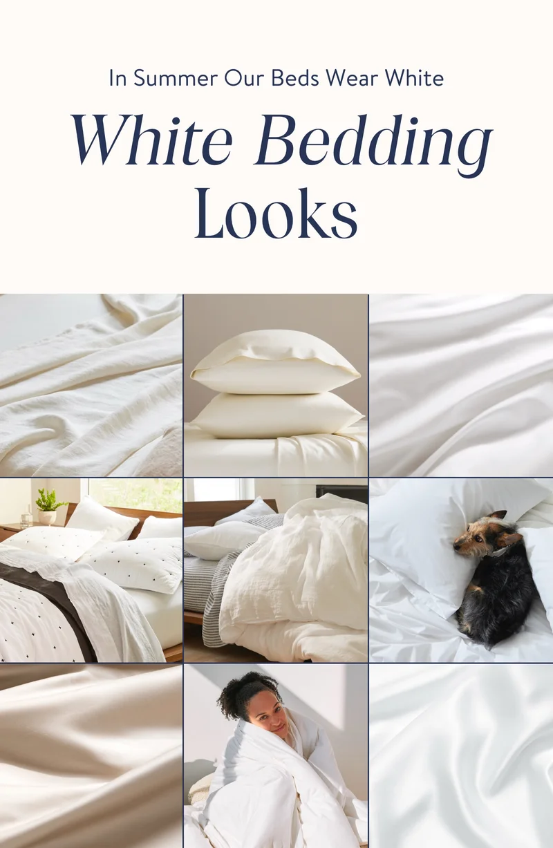 White Bedding Looks