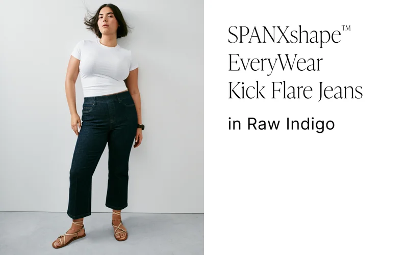 KICK FLARE RAW INDIGO