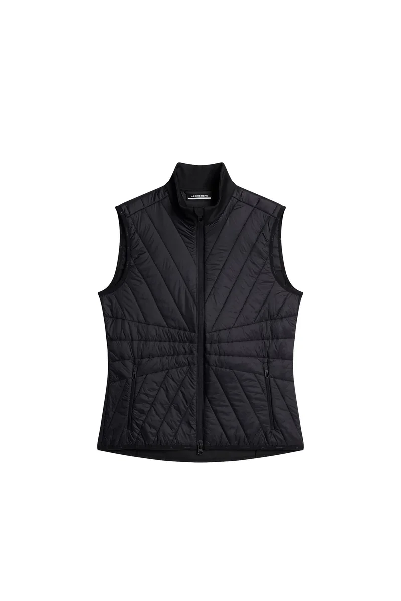 Image of Holma Quilt Hybrid Vest / Black