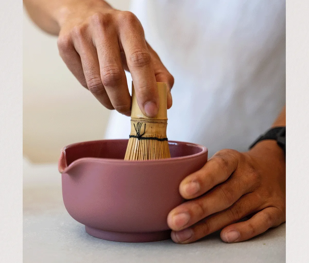 Everything you need for precision matcha preparation, in a set that's made to be displayed.