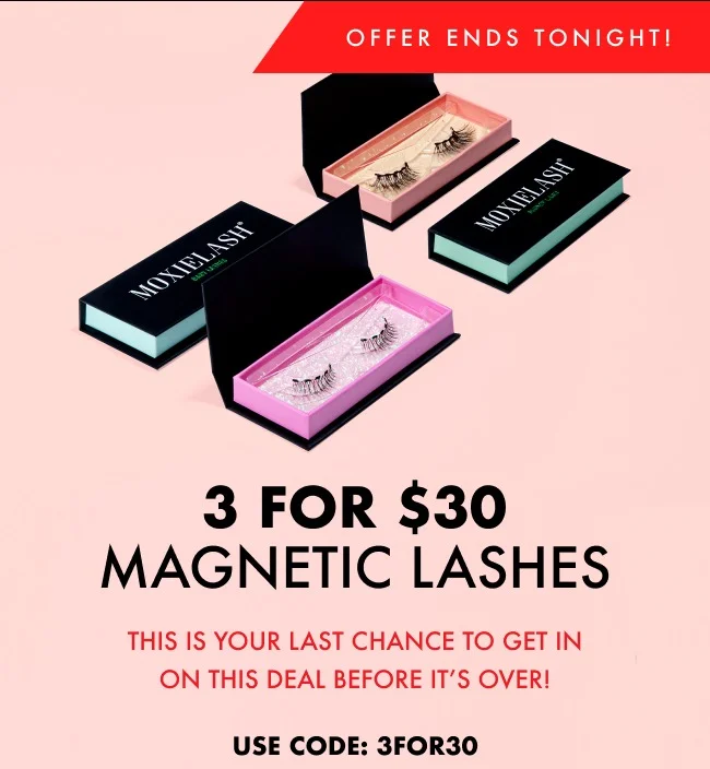 Buy 3 Magnetic Lashes for $30!