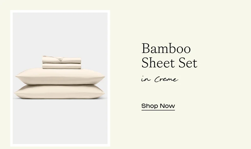 Bamboo Sheet Set in Creme - Shop Now
