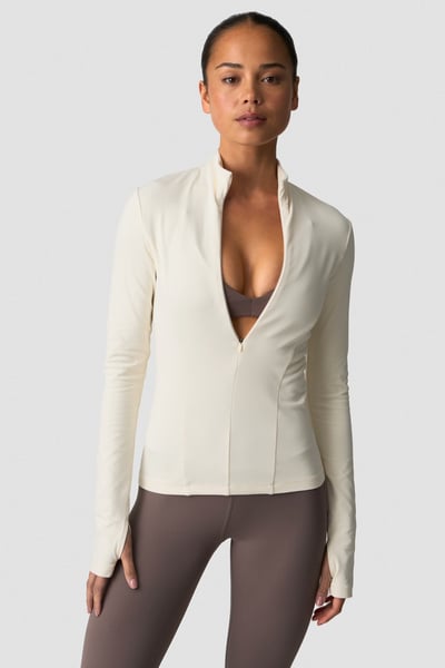 Image of Nimble 1/2 Zip Long Sleeve Ivory