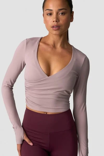 Image of Nimble Wrap Long Sleeve Dusty Mauve