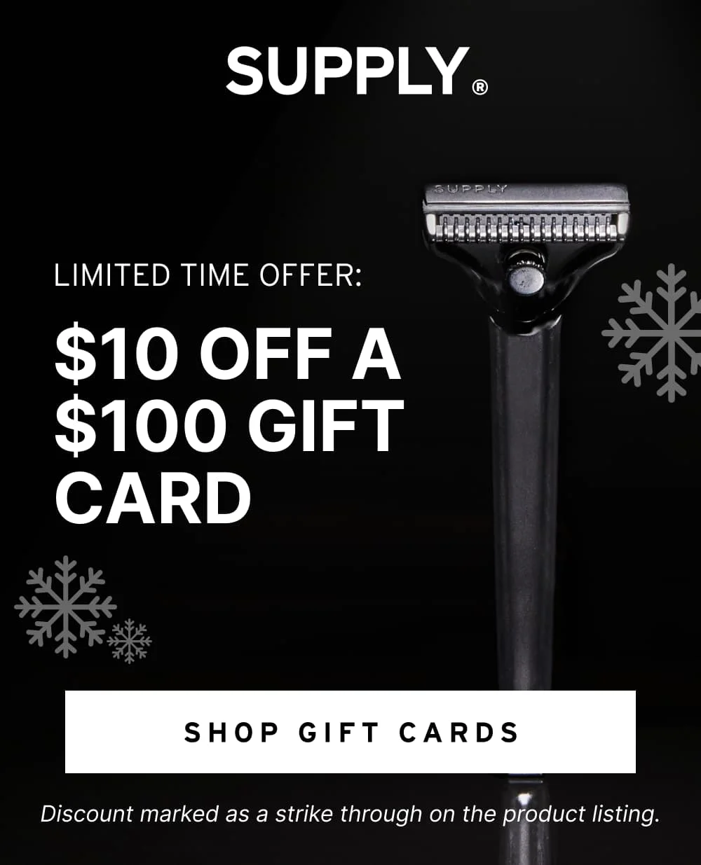 Limited Time Offer: $10 OFF a $100 GIFT CARD  [ Shop Gift Cards ]