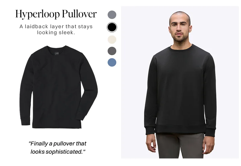 Hyperloop Pullover Split-Hem