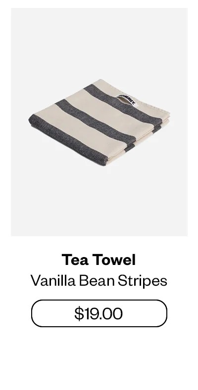 Tea Towel - Vanilla Bean Stripes