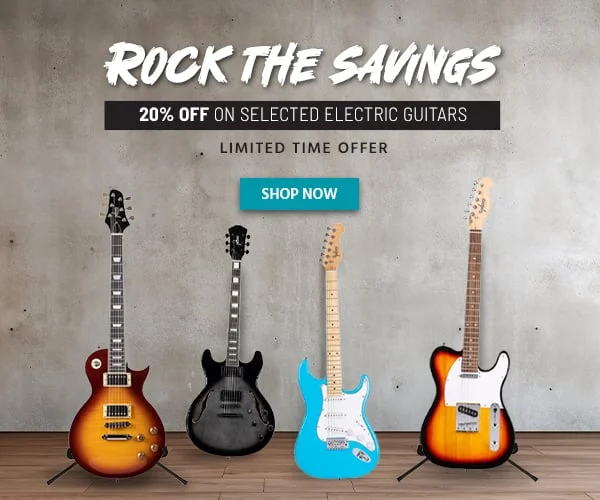 Rock The Savings! 20% Off On Selected Electric Guitars. Limited Time Offer. Shop Now.