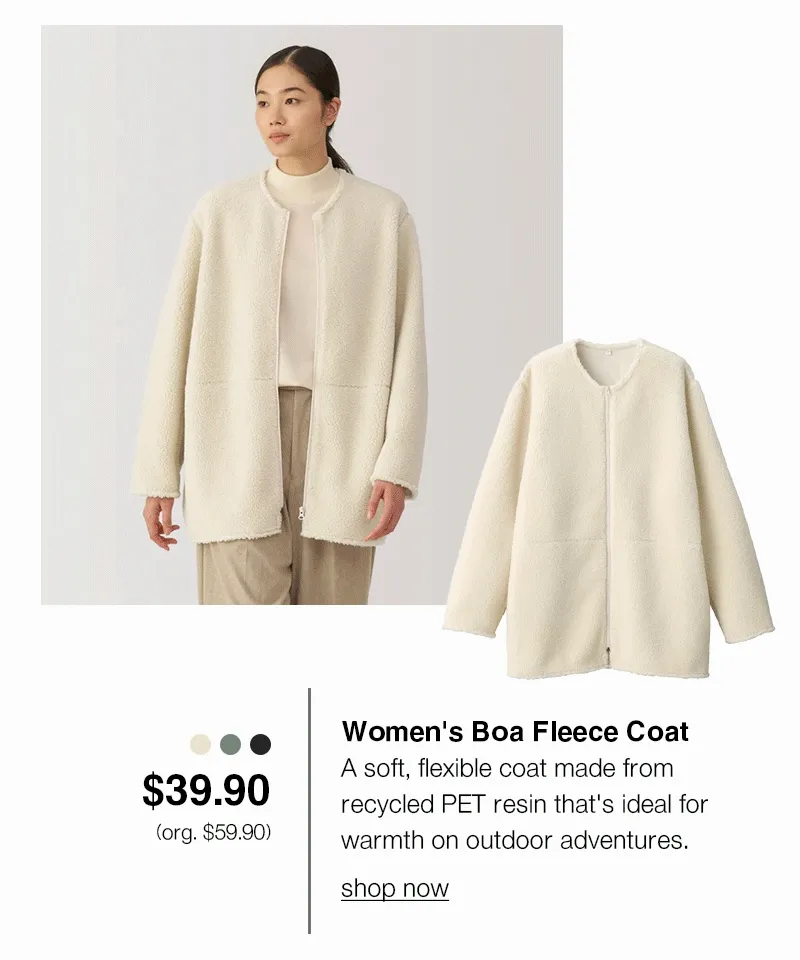 Shop Women's Boa Fleece Coat