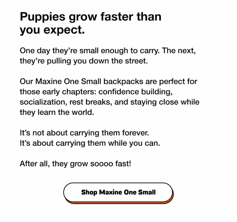 Puppies grow faster than you expect.