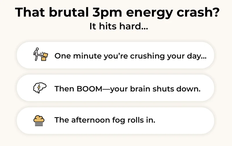 That Brutal 3pm energy crash?