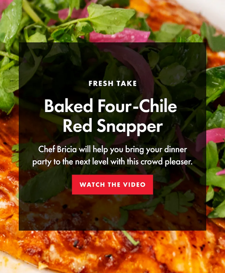 Baked Four-Chile Red Snapper