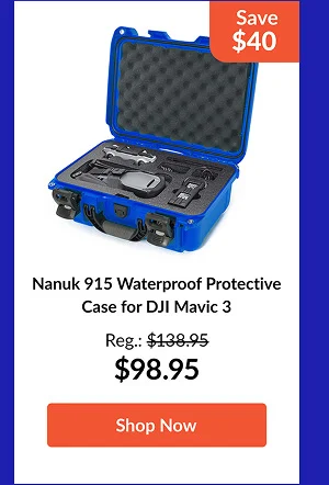 Nanuk 915 Waterproof Protective Case for DJI Mavic 3