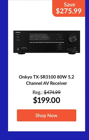 Onkyo TX-SR3100 80W 5.2 Channel AV Receiver