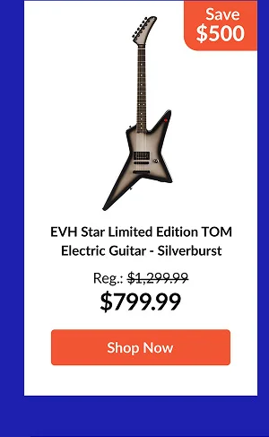 EVH Star Limited Edition TOM Electric Guitar - Silverburst