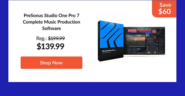 PreSonus Studio One Pro 7 Complete Music Production Software
