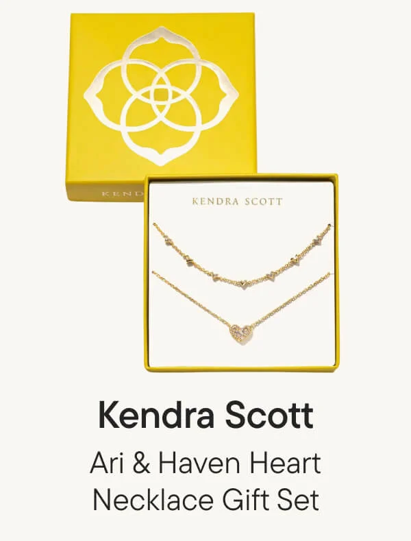 Ari & Haven Heart Necklace Gift Set