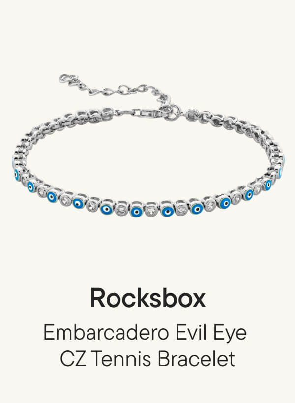 Embarcadero Evil Eye CZ Tennis Bracelet