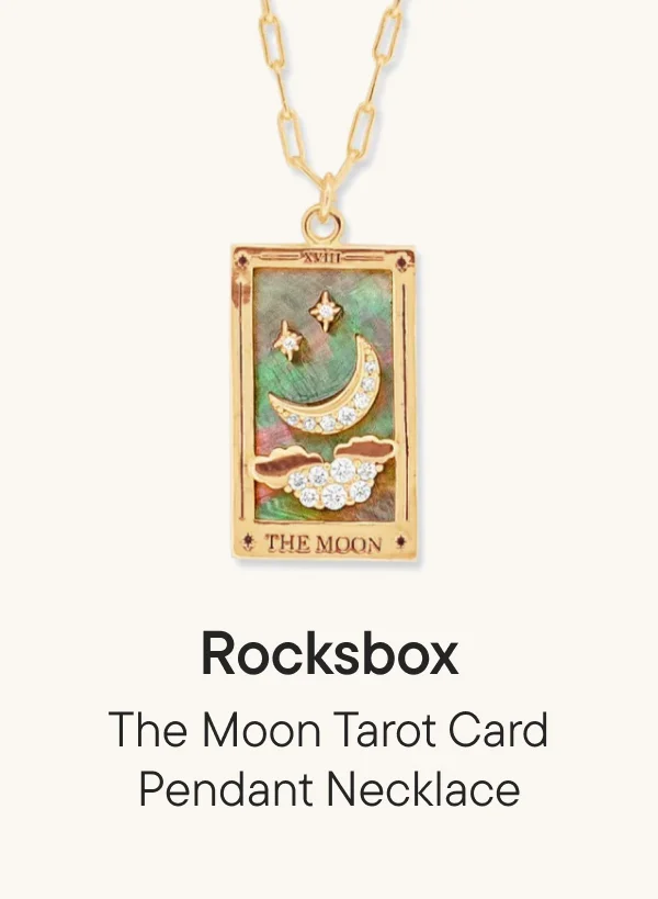 The Moon Tarot Card Pendant Necklace