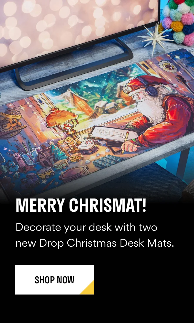 Drop Christmas Desk Mats