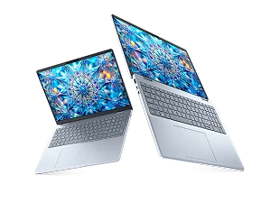 A pair of Dell laptop computers.