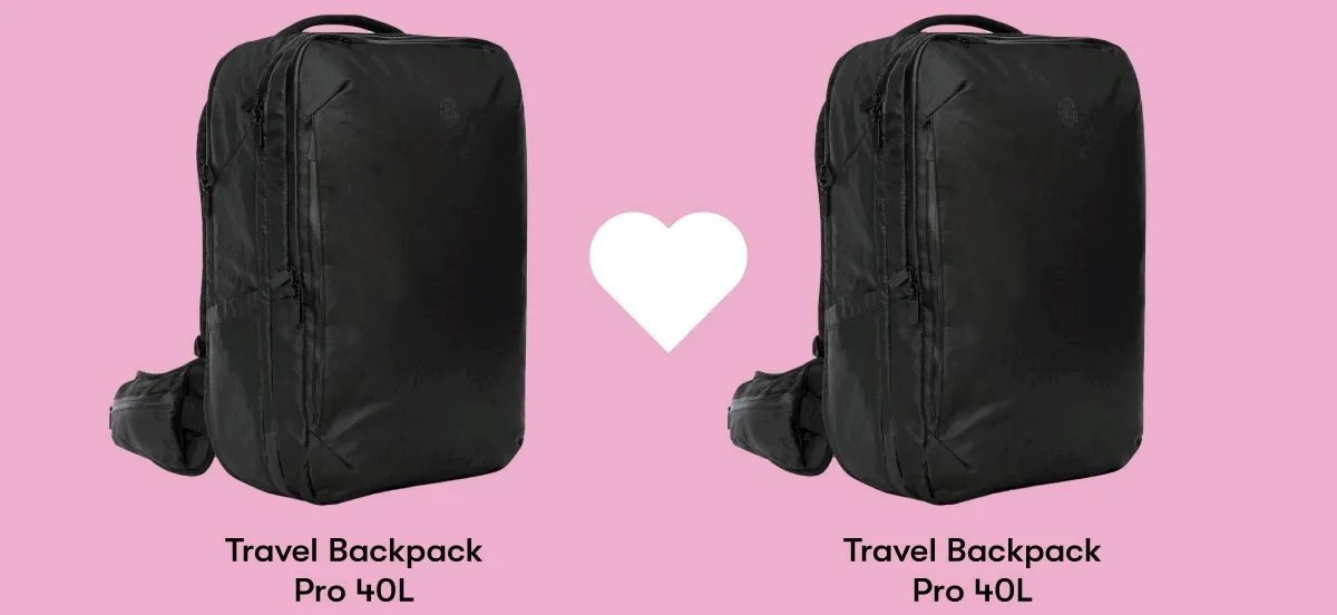 Pair two Travel Backpacks and save up to $100!