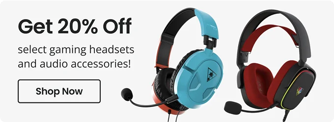 Get 20% Off select gaming headsets and audio accessories! | Shop Now