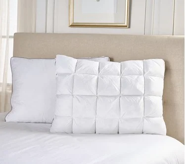 Home Reflections Set of 2 Comfort Cushion Pillows- Std/Qn
