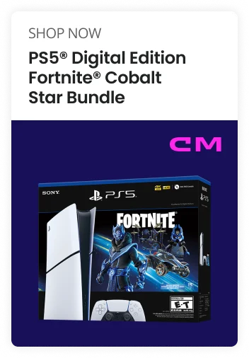 SHOP NOW PS5® Digital Edition Fortnite Cobalt Star Bundle