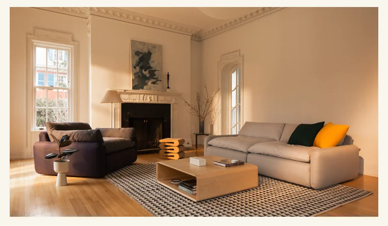 Pictured: The Sink Down Sectional and Lounge