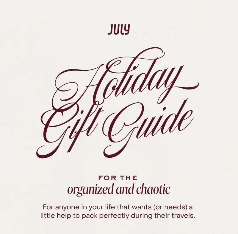 Holiday Gift Guide. For the organised and chaotic. For anyone in your life that wants (or needs) a little help to pack perfectly during their travels.