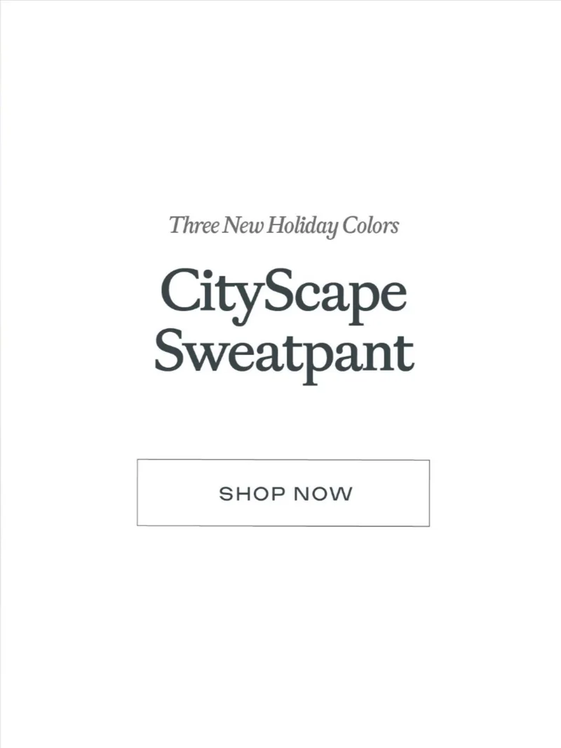 CITYSCAPE SWEATPANT CITYSCAPE SWEATPANT