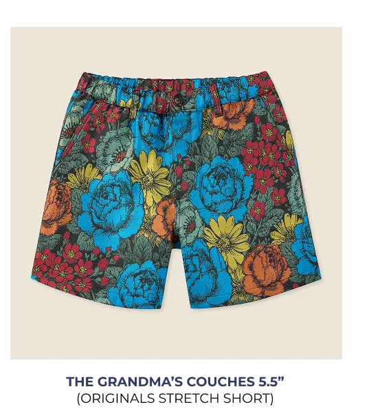 Originals Stretch Short: The Grandma's Couches 5.5"