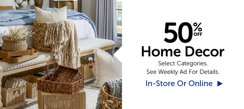 50% Off Home Decor