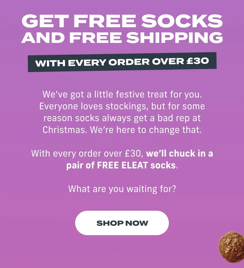 FREE socks and FREE shopping!