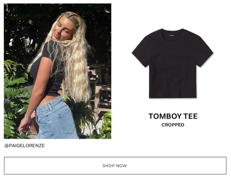 Tomboy Tee Cropped