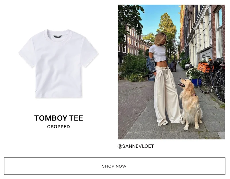 Tomboy Tee Cropped